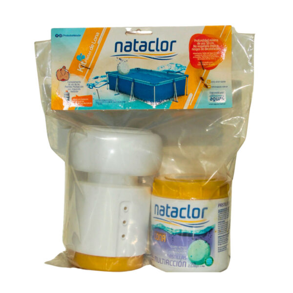 kit de limpieza Nataclor para Piletas de Lona - pastillas y boya
